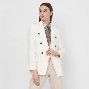 NWOT Brunello Cucinelli Women's Double-Breasted Beige Jacket